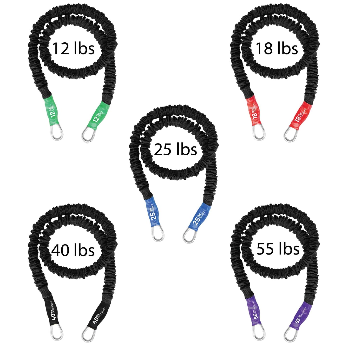 Body Sculpting Band 5 Packs- By FitCord - Train Essentials entetn