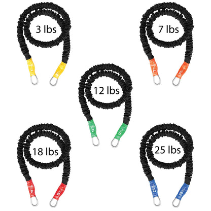 Body Sculpting Band 5 Packs- By FitCord - Train Essentials tente