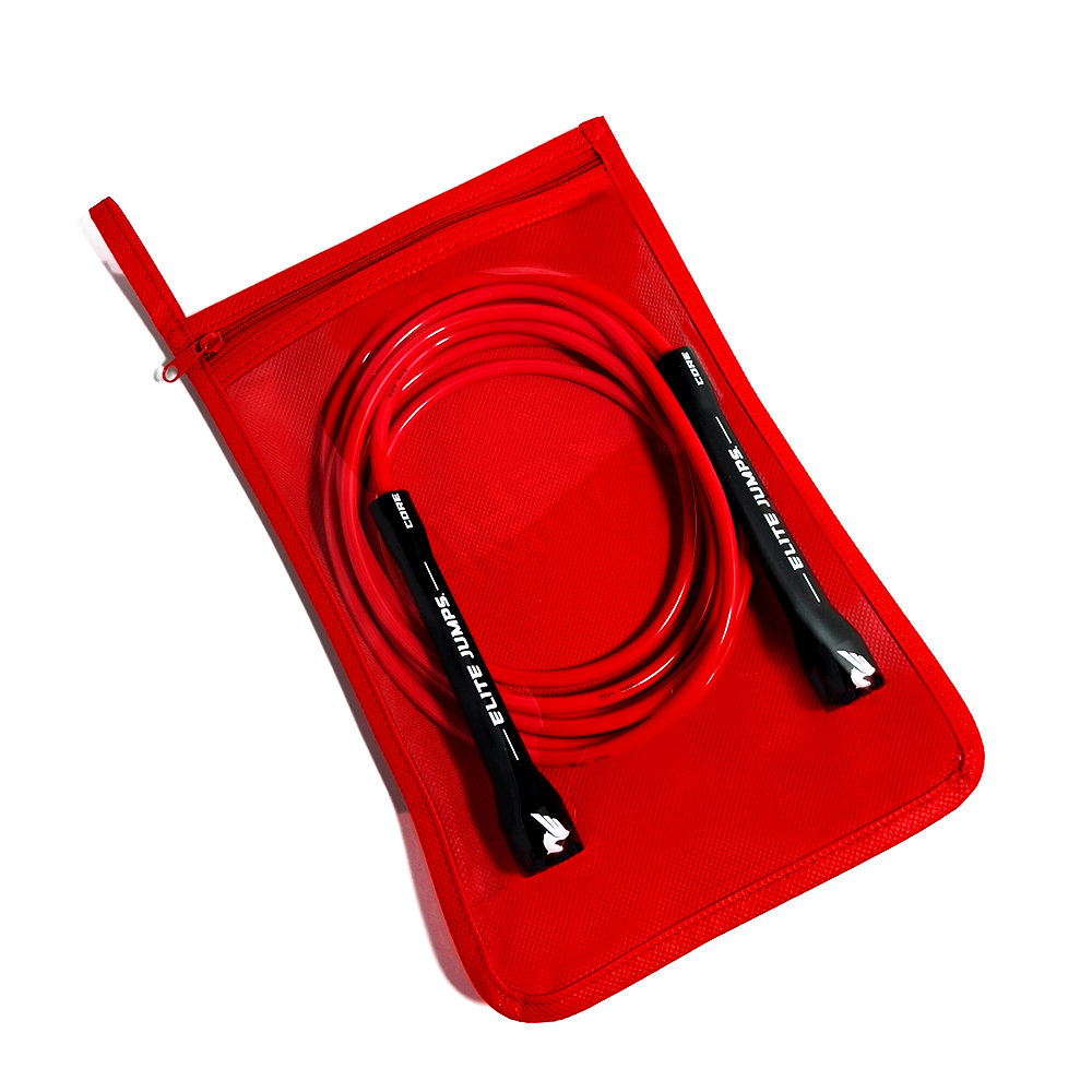 Zipper Jump Rope Storage Bag - Clear Front - Train Essentials rgeb