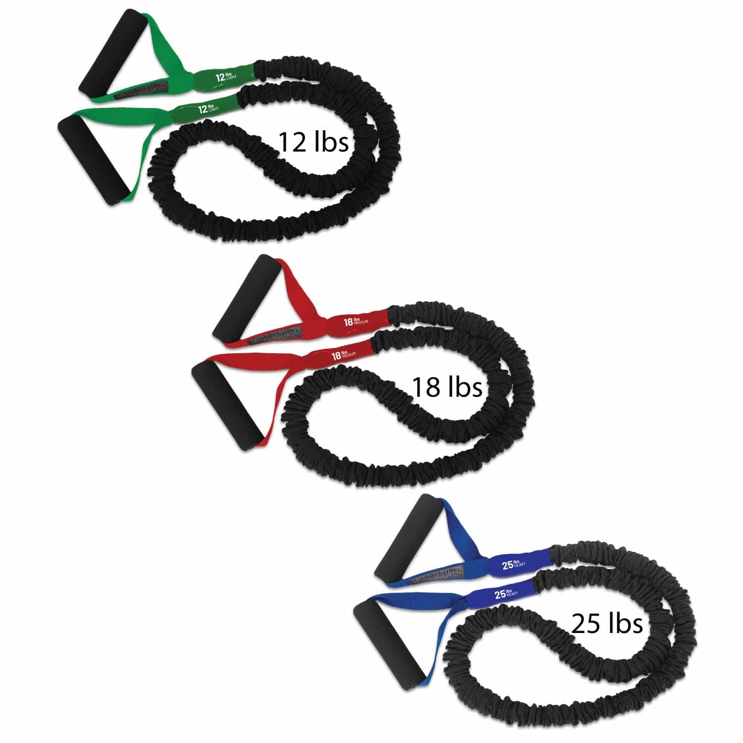 FitCord Resistance Band 3 Packs - Train Essentials nter