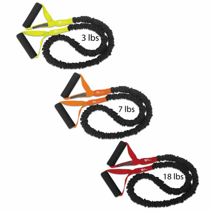 FitCord Resistance Band 3 Packs - Train Essentials New