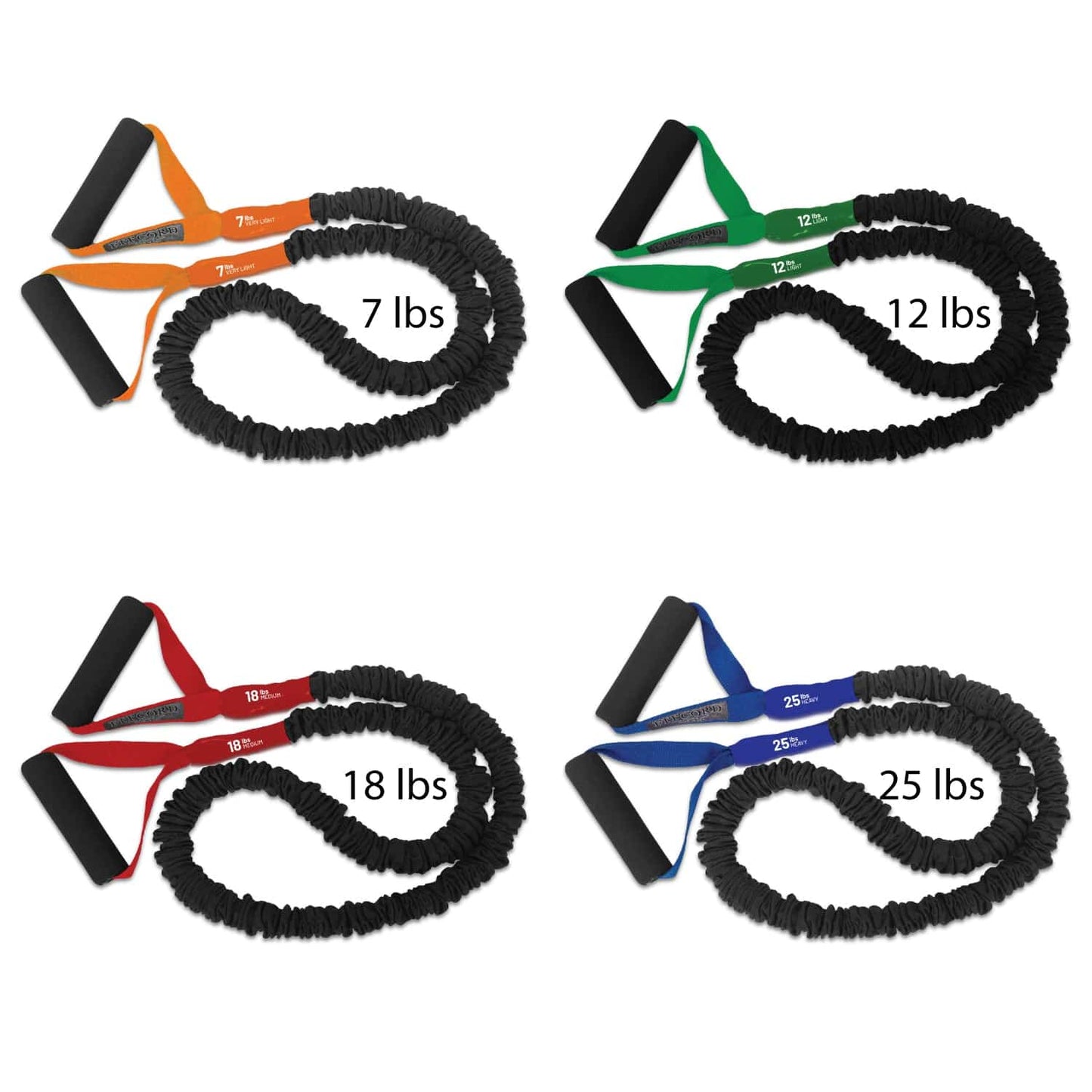 FitCord Resistance Band 4 Packs